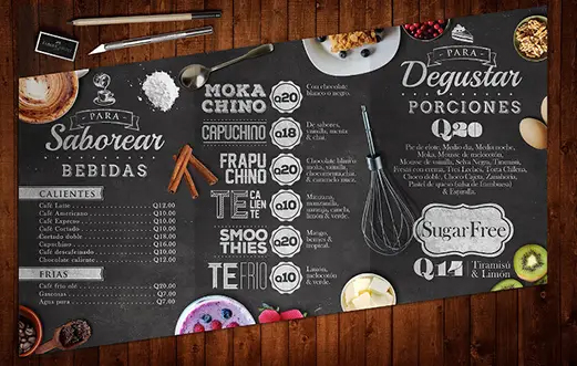 Menu de restaurante