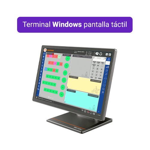 terminal windows pantalla tactil
